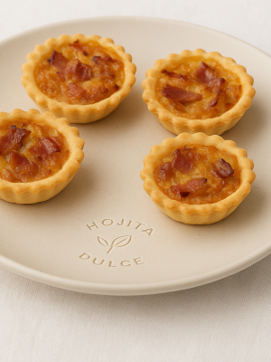 Quiche de cebolla y tocino