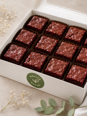 Mini brownies redvelvet caja