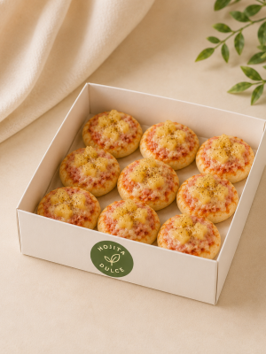 Mini pizzitas hawaiana caja