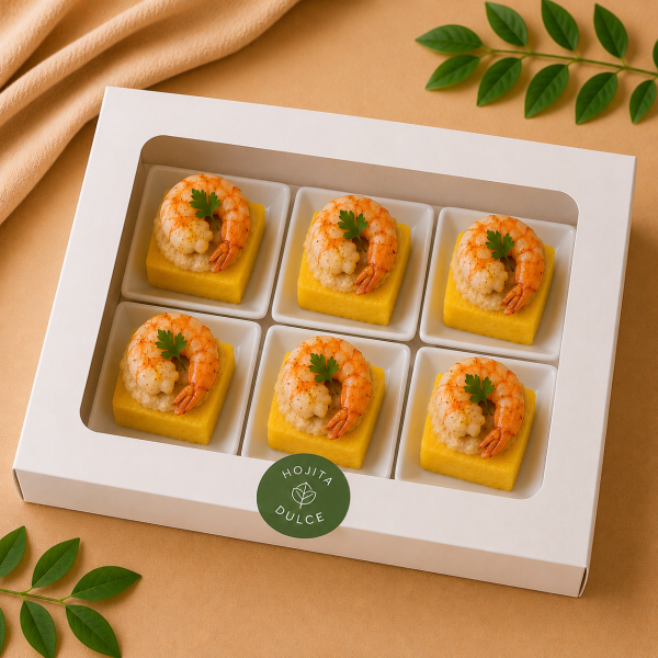 Rollitos de causas de langostino
