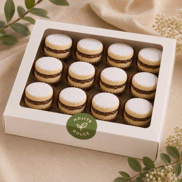 Alfajorcitos de relleno de fudge