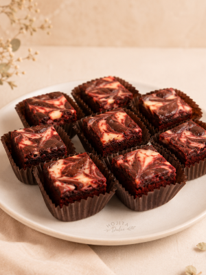 Mini brownies cheesecake redvelvet