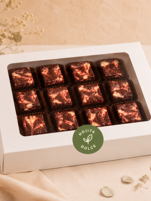 mini brownies cheesecake redvelvet caja