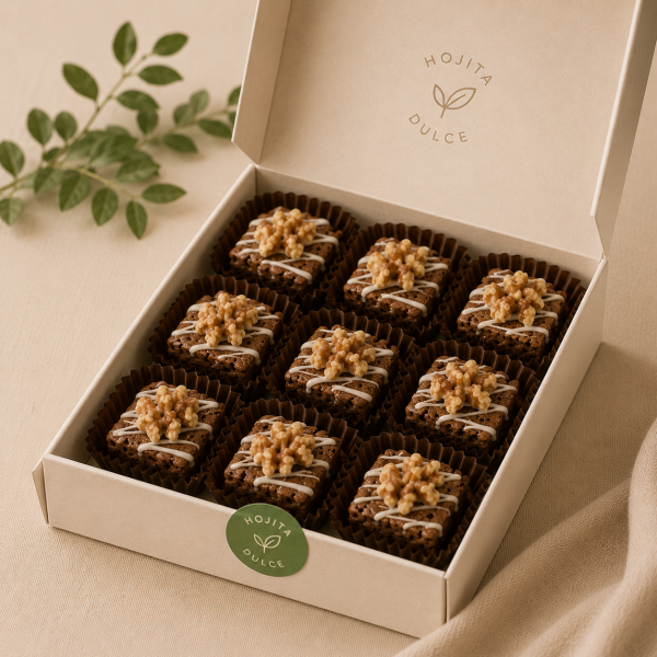 Mini brownies clásicos