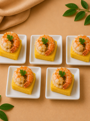 Rollitos de causas de langostino