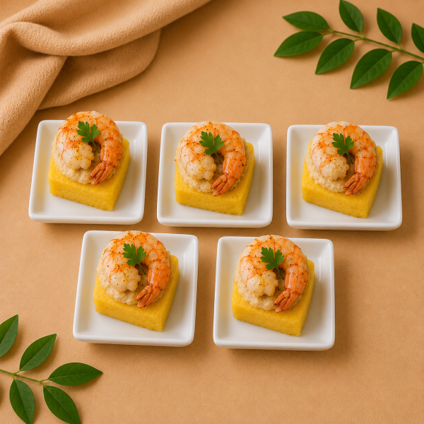 Rollitos de causas de langostino