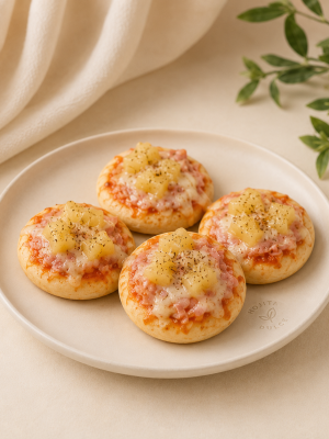 Mini pizzitas hawaiana